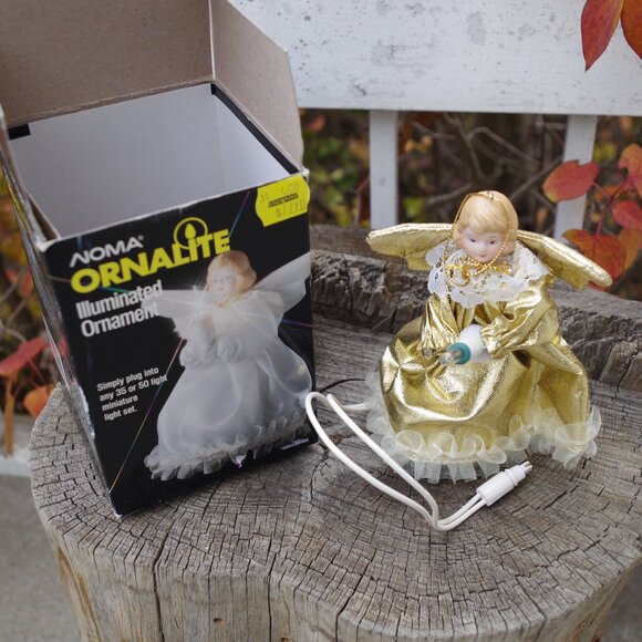 Vintage Noma Ornalite Illuminated Ornament Angle - Picture 1 of 9